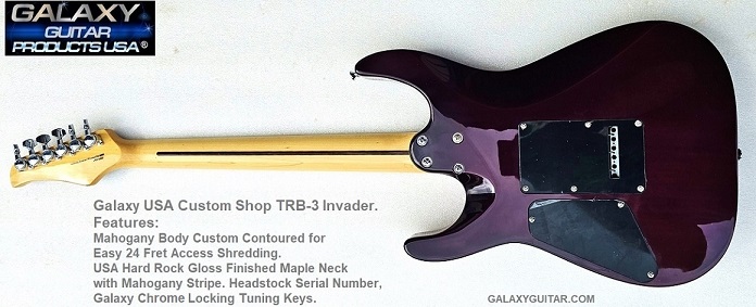 Galaxy USA Purple TRB-3 Invader Guitar